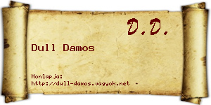 Dull Damos névjegykártya